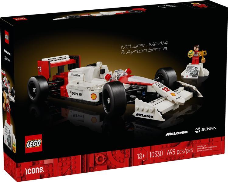 LEGO Icons Creator Expert 10330 - McLaren MP4/4 si Ayrton Senna (693 piese)