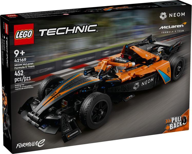 LEGO Technic 42169 - Neom Mclaren Formula E race car (452 piese)