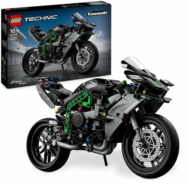 LEGO Technic 42170 - Motocicleta Kawasaki Ninja H2R (643 piese)