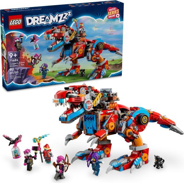 LEGO DREAMZzz 71484 - Dinozaurul robot C-Rex al lui Cooper (917 piese)