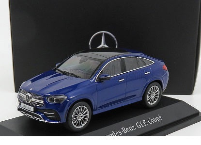 Mercedes GLE Coupe brilliant blue cu vitrina plexiglass - 1/43 IScale