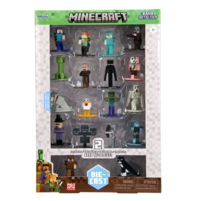 Set 18 figurine metalice nano Metalfigs Minecraft Wave 2 - Jada
