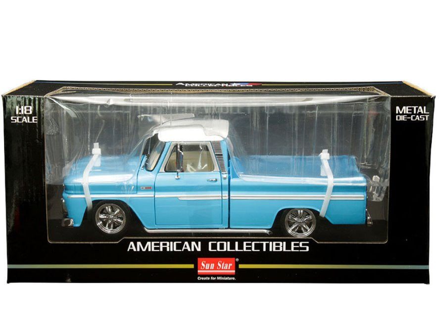 Chevrolet C-10 Styleside Pickup Lowrider blue 1965 - 1/18 Sun Star