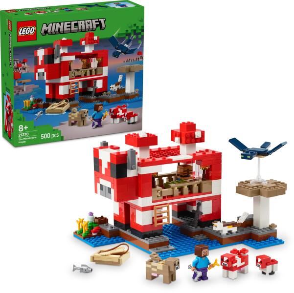LEGO Minecraft 21270 - Casa Ciuper-vaca (500 piese)