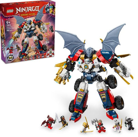 LEGO Ninjago 71834 - Ultrarobotul combinat al lui Zane (1187 piese)