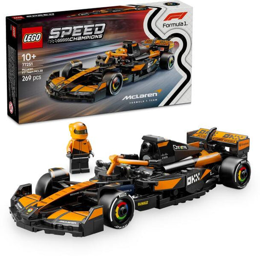 LEGO Speed Champions 77251 - Masina de curse McLaren F1® Team MCL38 (269 piese)