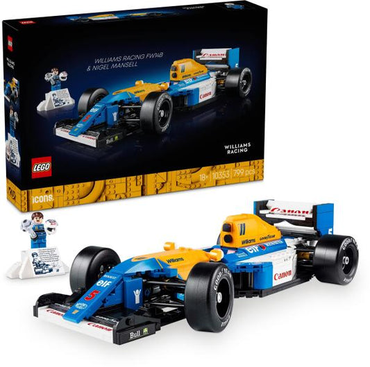 LEGO Icons 10353 - Williams Racing FW14B si Nigel Mansell (799 piese)