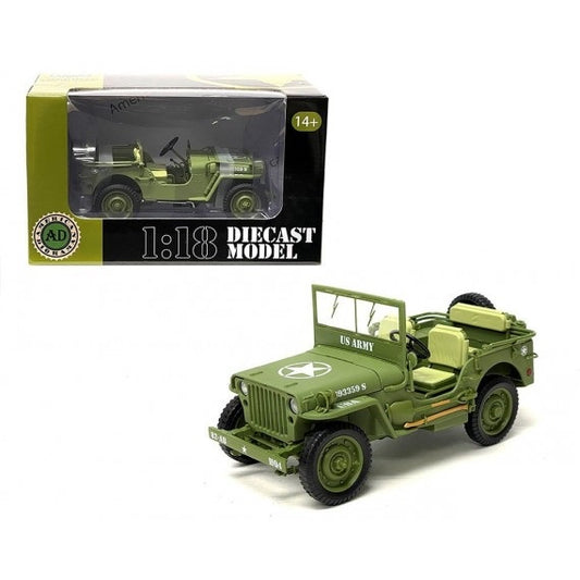 Jeep Willys US Army - 1/18 American Diorama