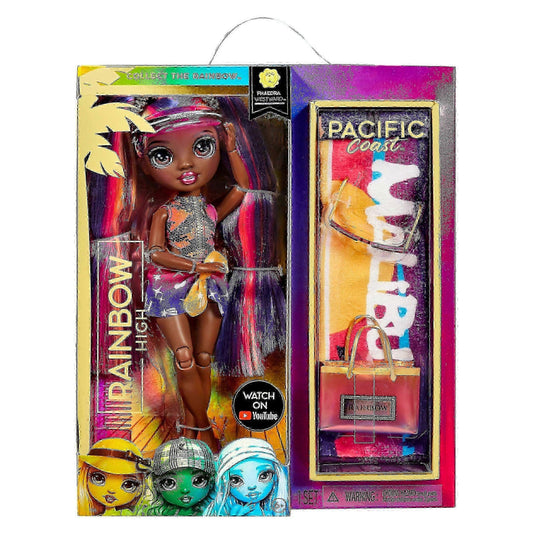 Papusa Rainbow High Pacific Coast - Phaedra Westward 28cm