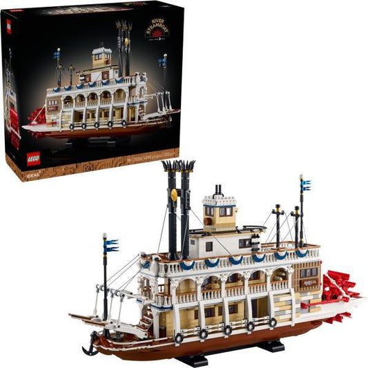 LEGO Ideas 21356 - Barca cu aburi (4090 piese)