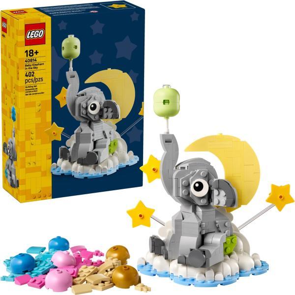 LEGO Iconic 40814 - Pui de elefant pe cer (402 piese)