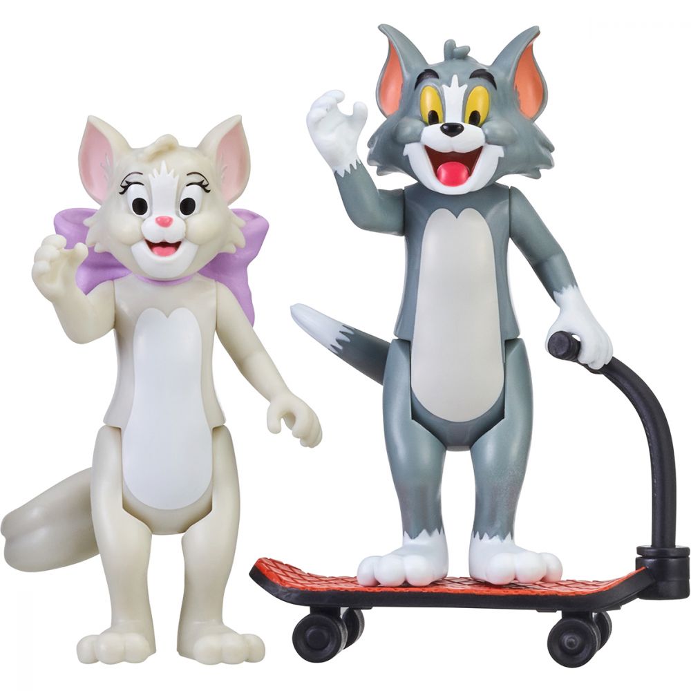 Set 2 figurine Tom cu skateboard si Toots 8 cm
