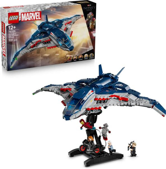 LEGO Marvel 76325 - Quinjet din Razbunatorii: Sub semnul lui Ultron (1131 piese)