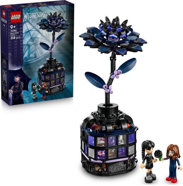 LEGO Wednesday 76784 - Floare de dalie neagra (358 piese)