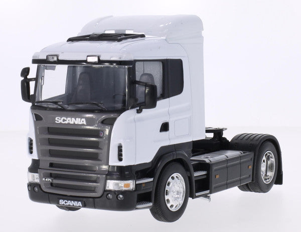 Camion Cap Tractor Scania R470 alb - 1/32 Welly