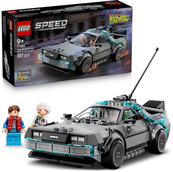 LEGO Speed Champions 77256 - Masina timpului din inapoi in viitor (357 piese)