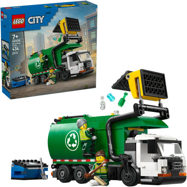 LEGO City 60495 - Camion de reciclare 434 piese