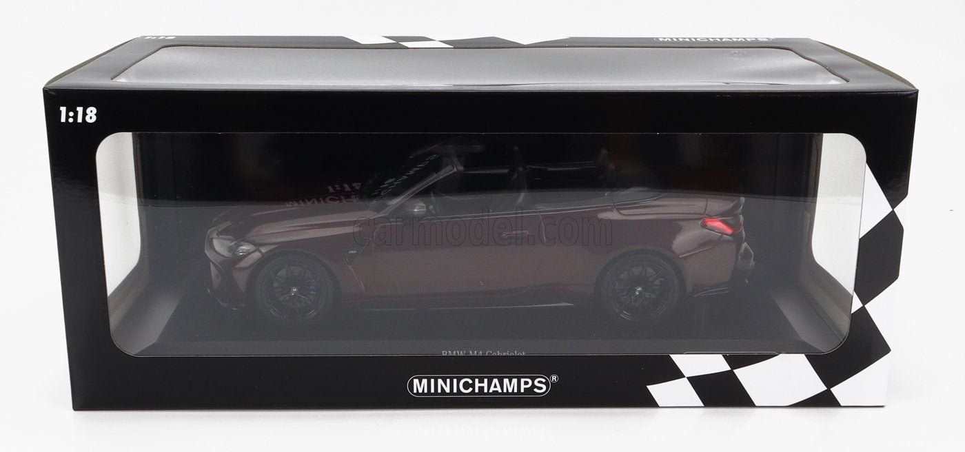 BMW M4 Cabrio 2021 rosu metallic 1/402pcs - 1/18 Minichamps