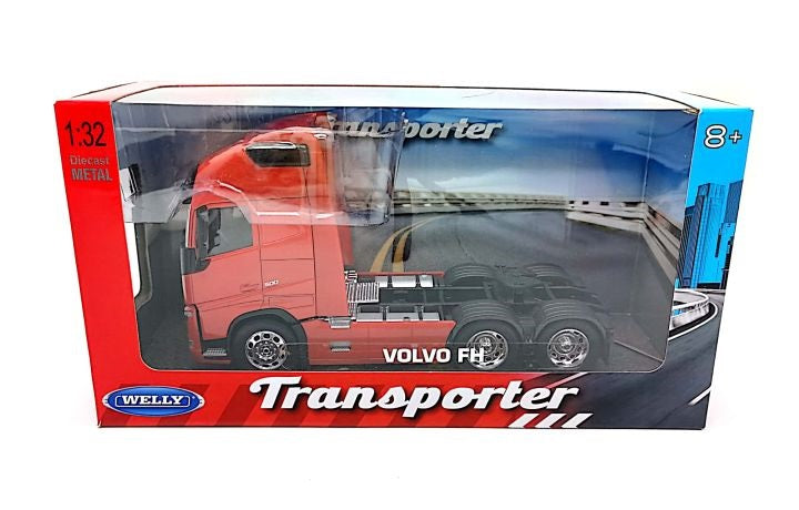 Camion Cap Tractor Volvo FH 500 rosu - 1/32 Welly