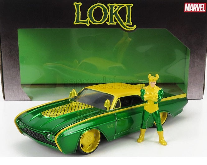 Ford Thunderbird 1963 cu figurina Loki - 1/24 Jada