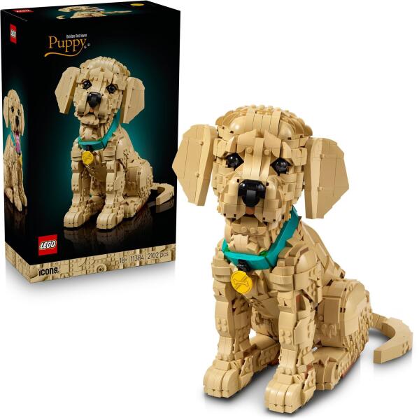 LEGO Icons 11384 - Catelus Golden Retriever (2102 piese)