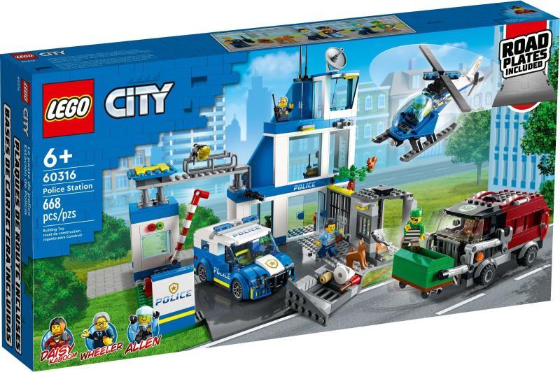 LEGO City 60316 - Sectie de politie (668 piese)