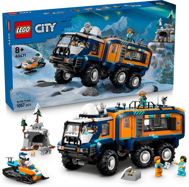 LEGO City 60471 - Camionul laborator stiintific al exploratorilor arctici (1064 piese)
