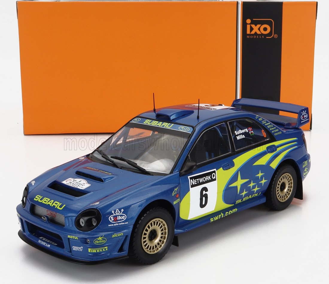 Subaru Impreza S7 WRC #6 P.Solberg - P.Mills Rally of Great Britain 2001 - 1/24 Ixo Models