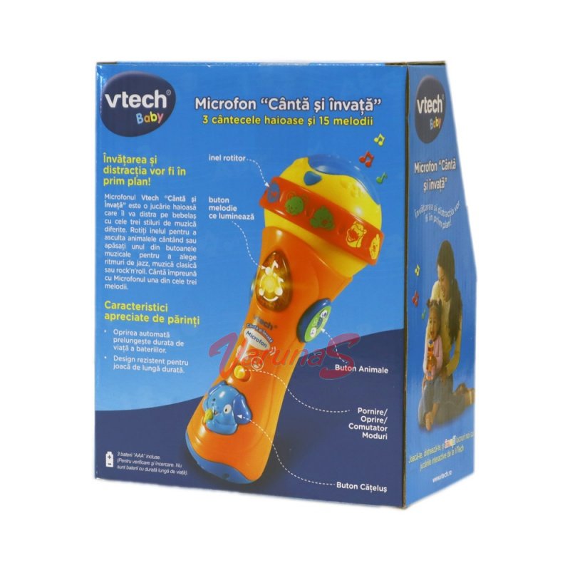 Jucarie bebelusi Vtech- Microfon Canta si Invata