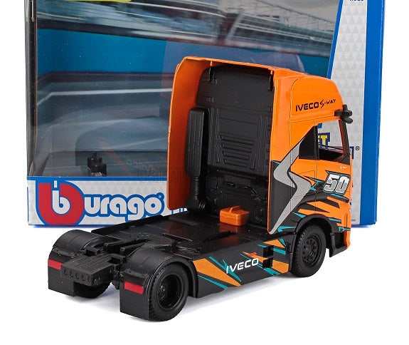 Camion Cap Tractor Iveco S-Way portocaliu - 1/43 Bburago