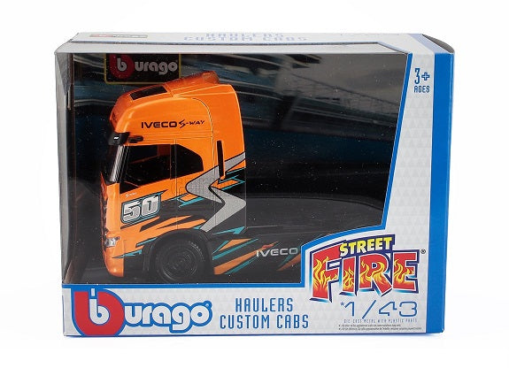 Camion Cap Tractor Iveco S-Way portocaliu - 1/43 Bburago