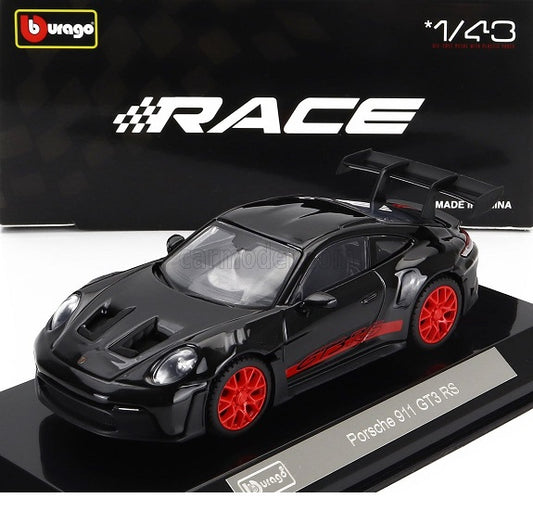 Porsche 911 GT3 RS cu vitrina plexiglass - 1/43 Bburago