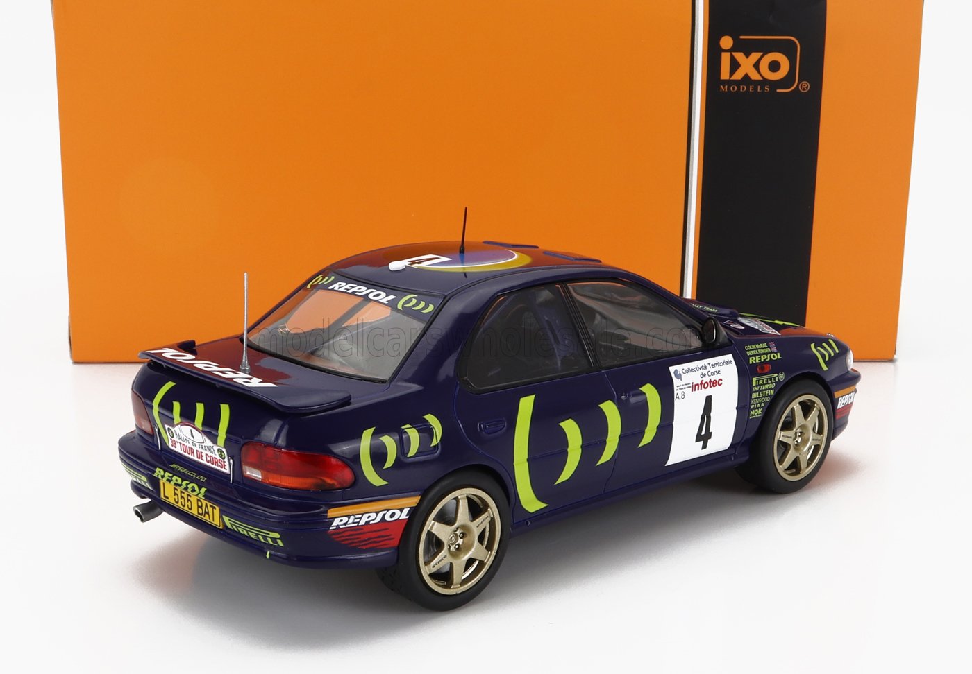 Subaru Impreza #4 C.McRae - D.Ringer Tour de Corse 1995 - 1/24 Ixo Models