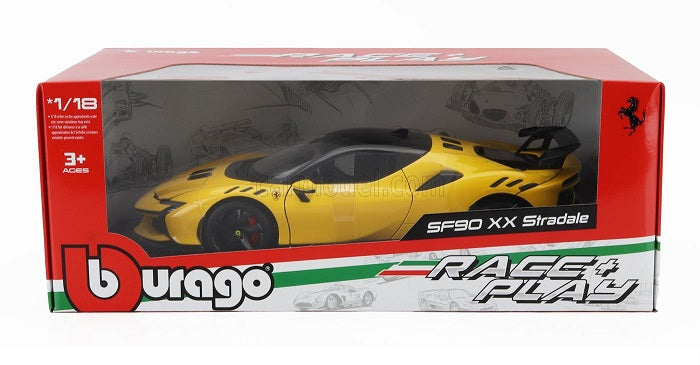 Ferrari SF90 XX Stradale galben - 1/18 Bburago