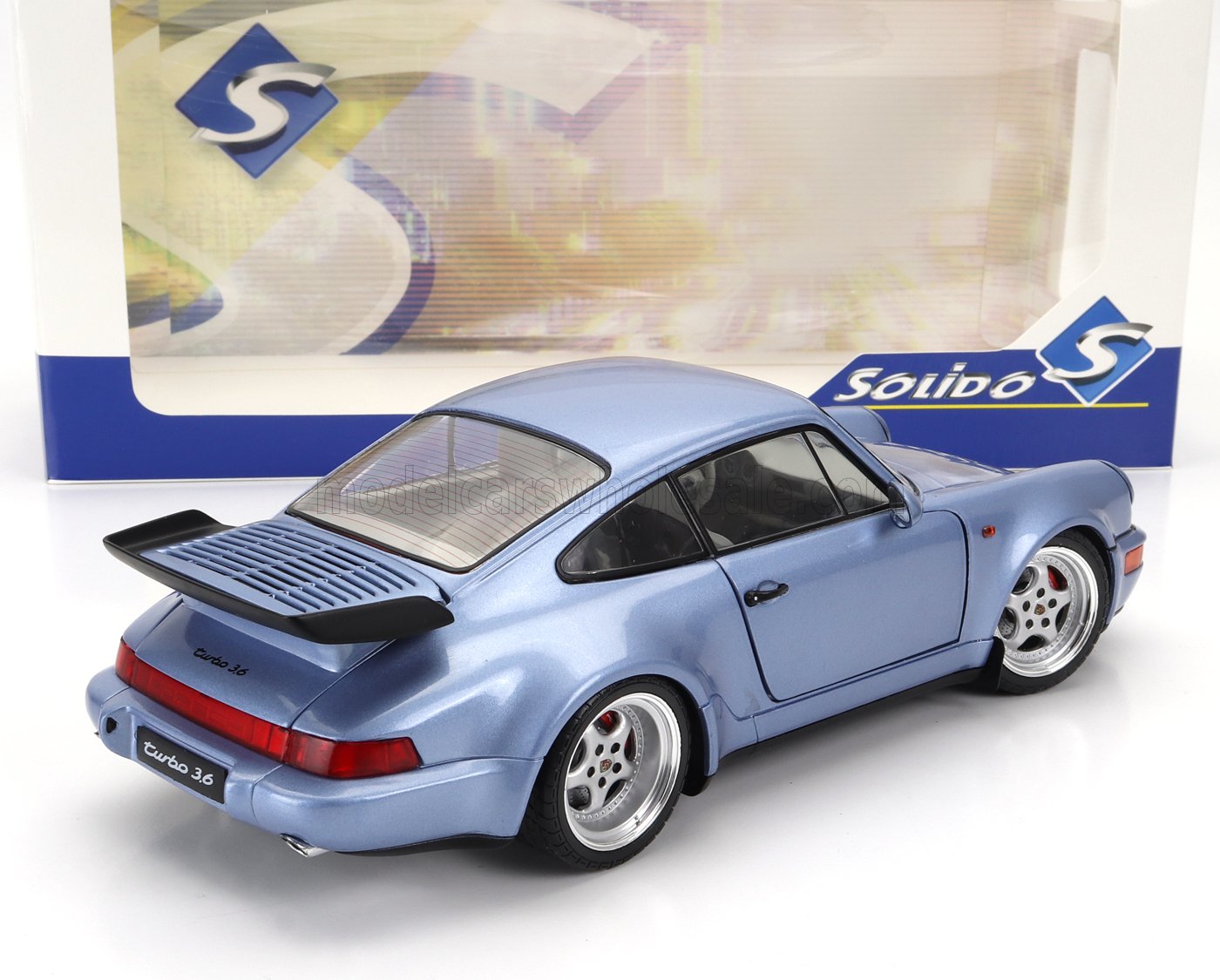 Porsche 911 (964) Turbo horizon blue 1990 - 1/18 Solido