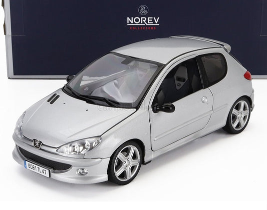 Peugeot 206 RC 2003 argintiu - 1/18 Norev