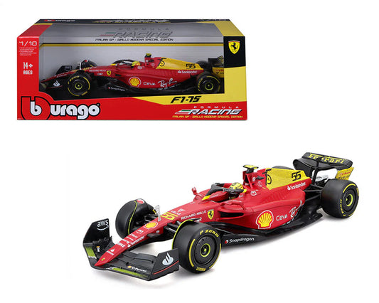 Formula 1  Ferrari F1-75 #55 Carlos Sainz 2022 Italian GP - 1/18 Bburago