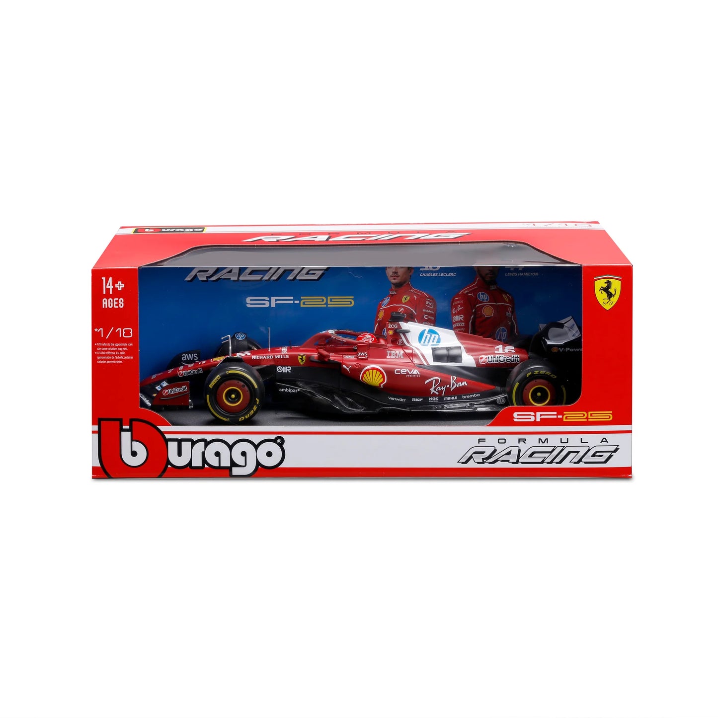 Formula 1 Ferrari SF-25 Charles Leclerc #16 2025 - 1/18 Bburago