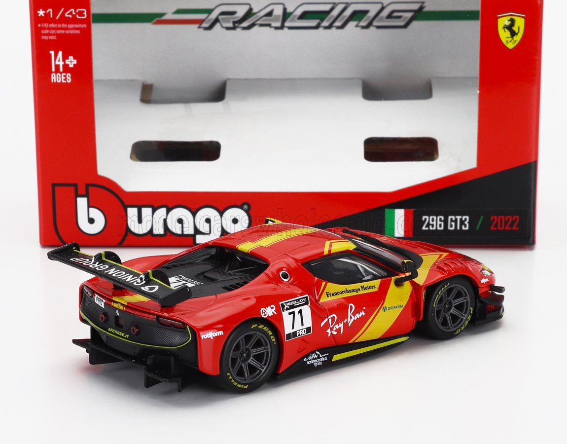 Ferrari 296 GT3 2022 - 1/43 Bburago