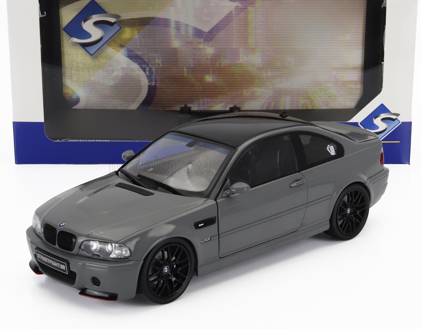 BMW E46 M3 Coupe gri - 1/18 Solido