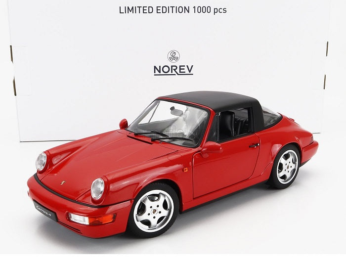 Porsche 911 Carrera 4 targa 1990 rosu - 1/18 Norev