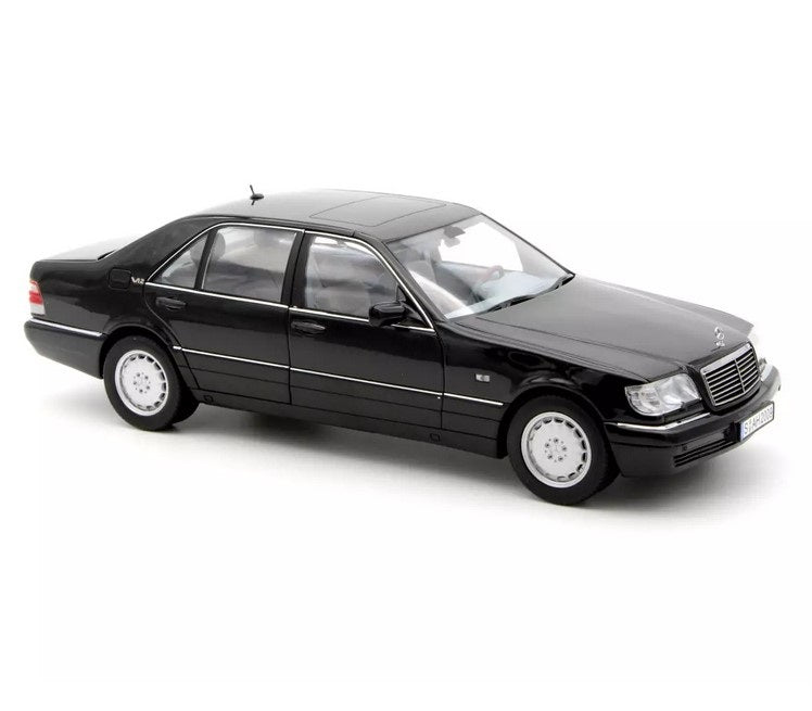 Mercedes-Benz S600 1997 obsidian black metallic - 1/18 Norev