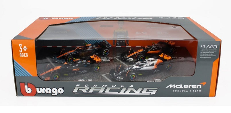 Set 4 machete Formula 1  #4 Lando Norris McLaren 2022-2023 - 1/43 Bburago
