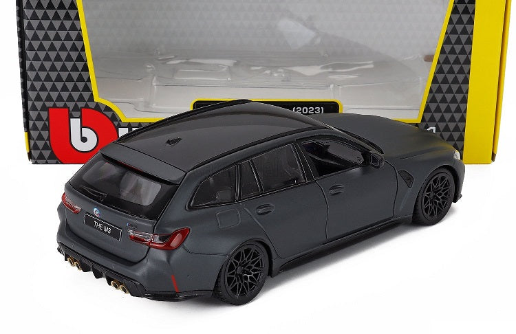 BMW M3 Touring 2023 gri inchis mat - 1/24 Bburago