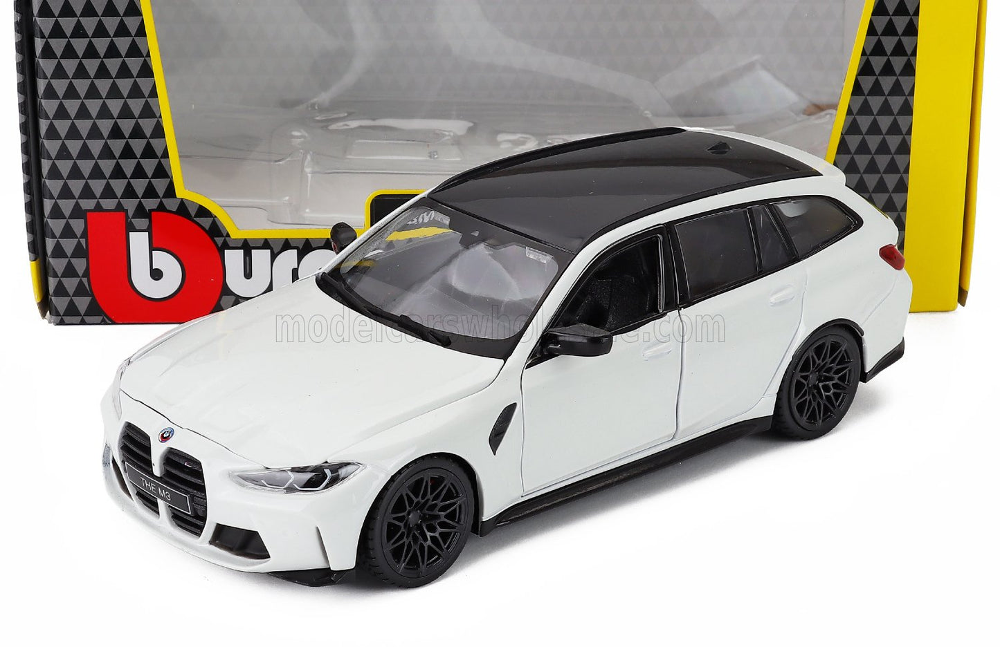 BMW M3 Touring 2023 alb - 1/24 Bburago
