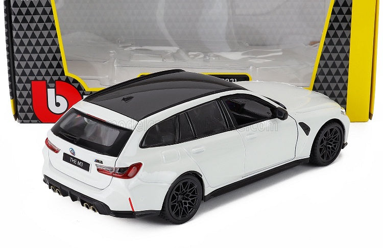 BMW M3 Touring 2023 alb - 1/24 Bburago