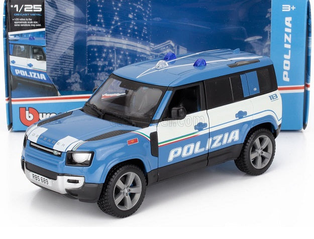 Land Rover Defender 110 2022 Polizia - 1/25 Bburago
