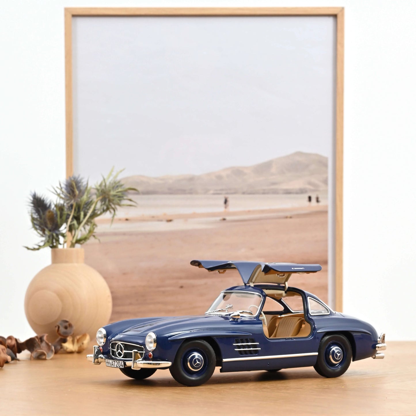 Mercedes-Benz 300 SL 1954 blue - 1/18 Norev