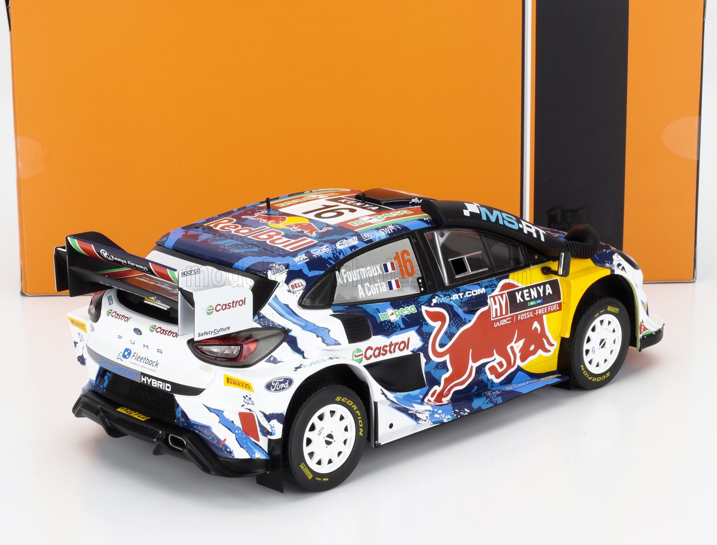 Ford Puma Rally1 #16 Safari Rally Kenya 2024 - 1/18 Ixo Models