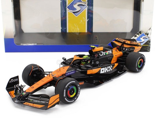Formula 1 Mclaren F1 Team MCL38 Miami GP 2024 Lando Norris #4 -  1/18 Solido